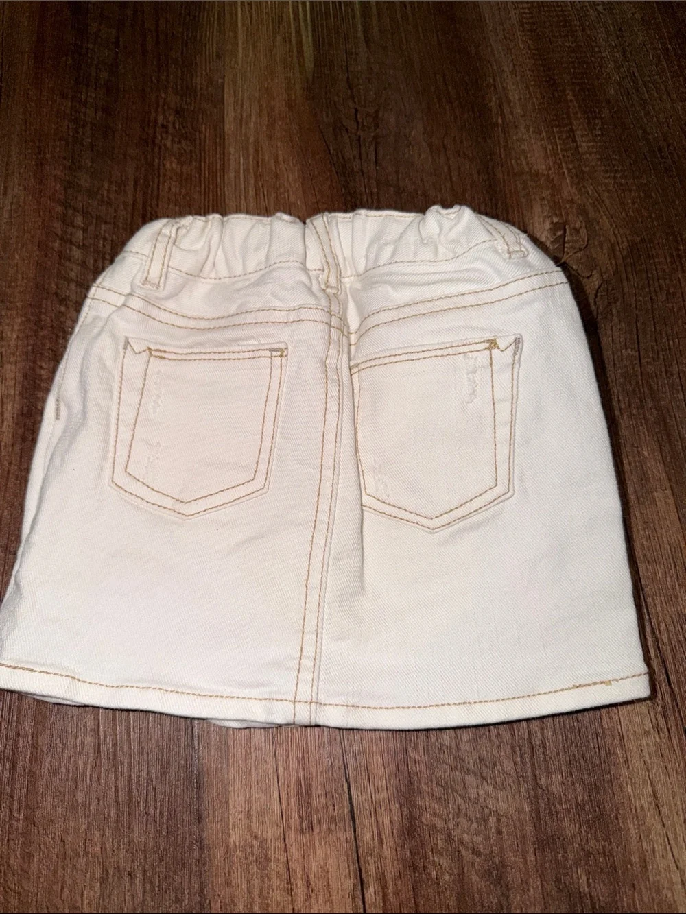 Gap Denim Girls White Jean Skirt size 3